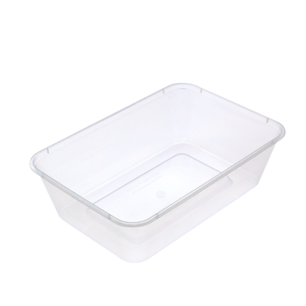 Rectangular Plastic Containers Clear 750ml - 1 Carton (500pcs)