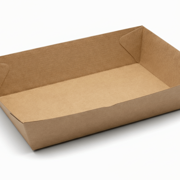 Hard Corrugated Kraft Open Tray 5#, 100pcs