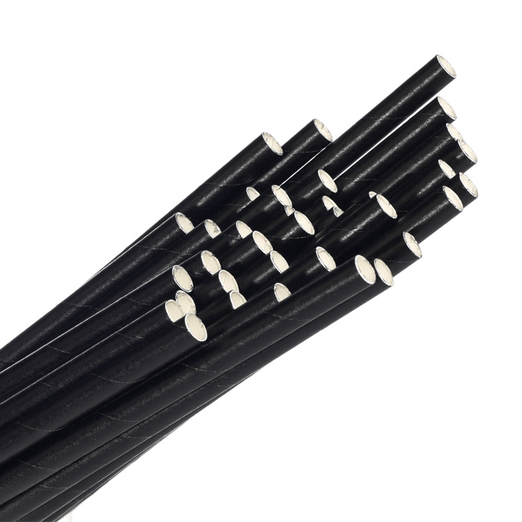 Standard Jumbo Size Paper Straw - Black 2500pcs