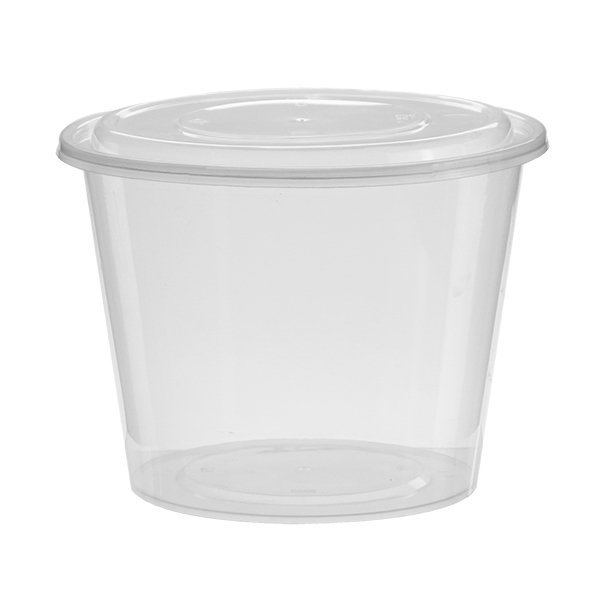 Round Containers with Lid High Base 2000ml - 1ctn (180pcs)