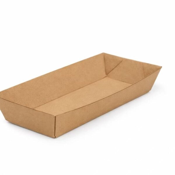 Hard Corrugated Kraft Hot Dog Tray, 600pcs