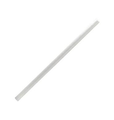 Regular Paper Straws - White 6 x 197mm-3000pcs