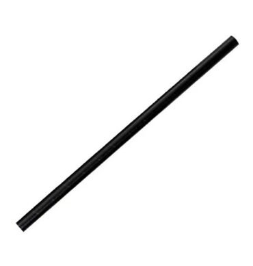 Regular Paper Straws - Black 6 x 197mm-3000pcs