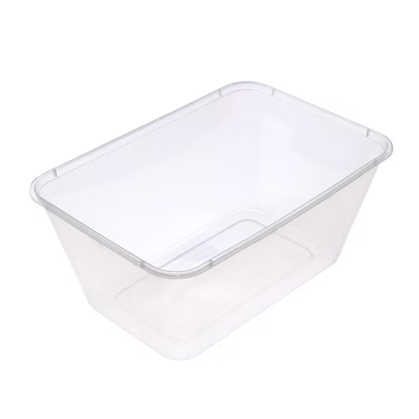 Rectangular Plastic Containers Clear 1000ml - 1 Carton (500pcs)