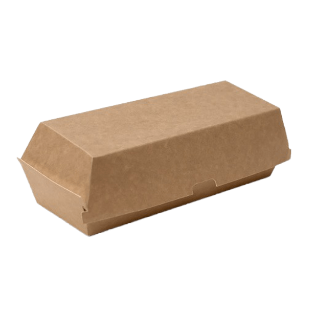 Premium Brown Soft Kraft Hot Dog Box 400pcs