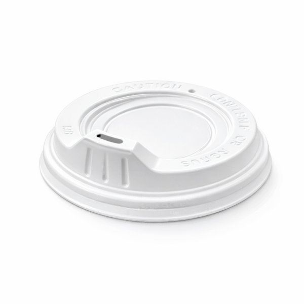 80mm Sipper Coffee Cup Lid White - 1000pcs