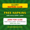 Glory Napkin Club Membership