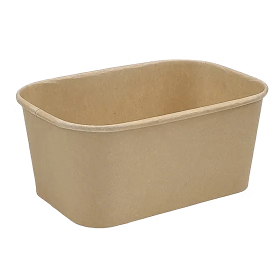 Brown Kraft 1000ml Rectangular Container