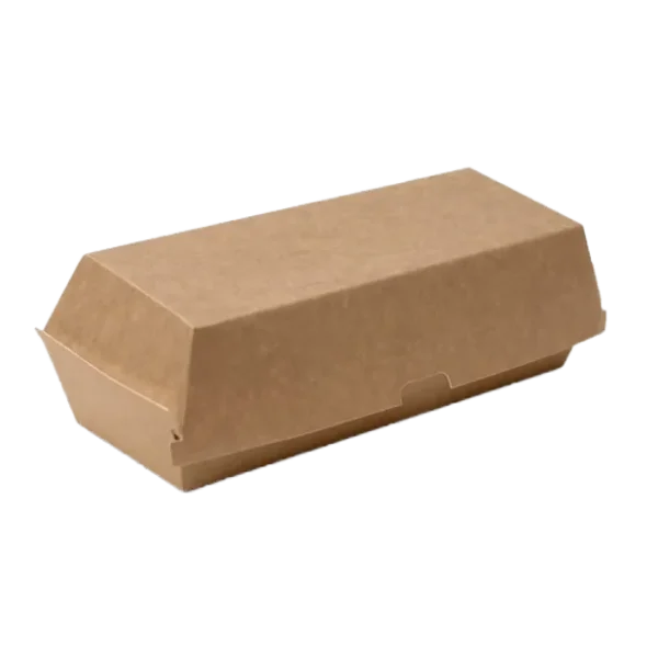 Premium Brown Soft Kraft Hot Dog Box 400pcs